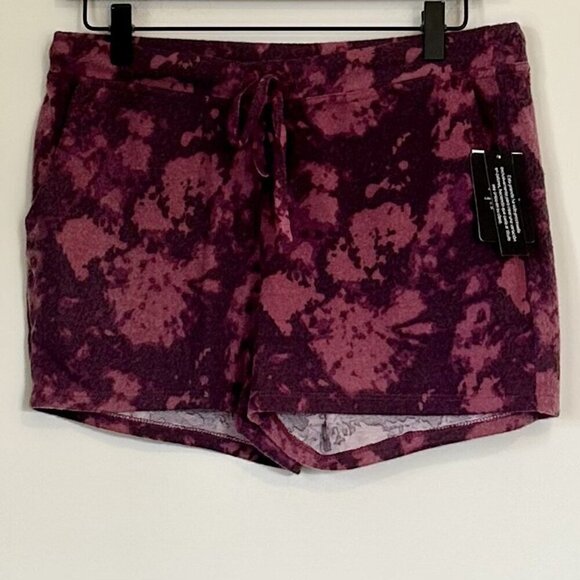 NWT 2Liv Tie Dye Pull-On Drawstring Loungewear Shorts - Size: Medium - Picture 1 of 6